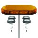 LED Autolamps MLB246R65AAM-MM Mini R65 LED Lightbar Magnetic Mount Amber Lens PN: MLB246R65AAM-MM